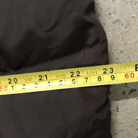 Michael Kors Womens LG Down & Feathers Puffer Coat Mid Length Brown Faux Fur Tri - Picture 9 of 13